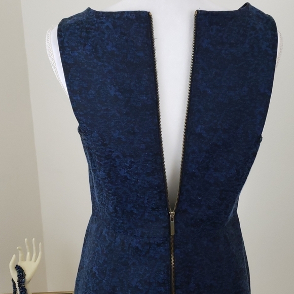 LOFT Ann Taylor~Size 6~Blue/Black Fit&Flare Dress. - Picture 9 of 9